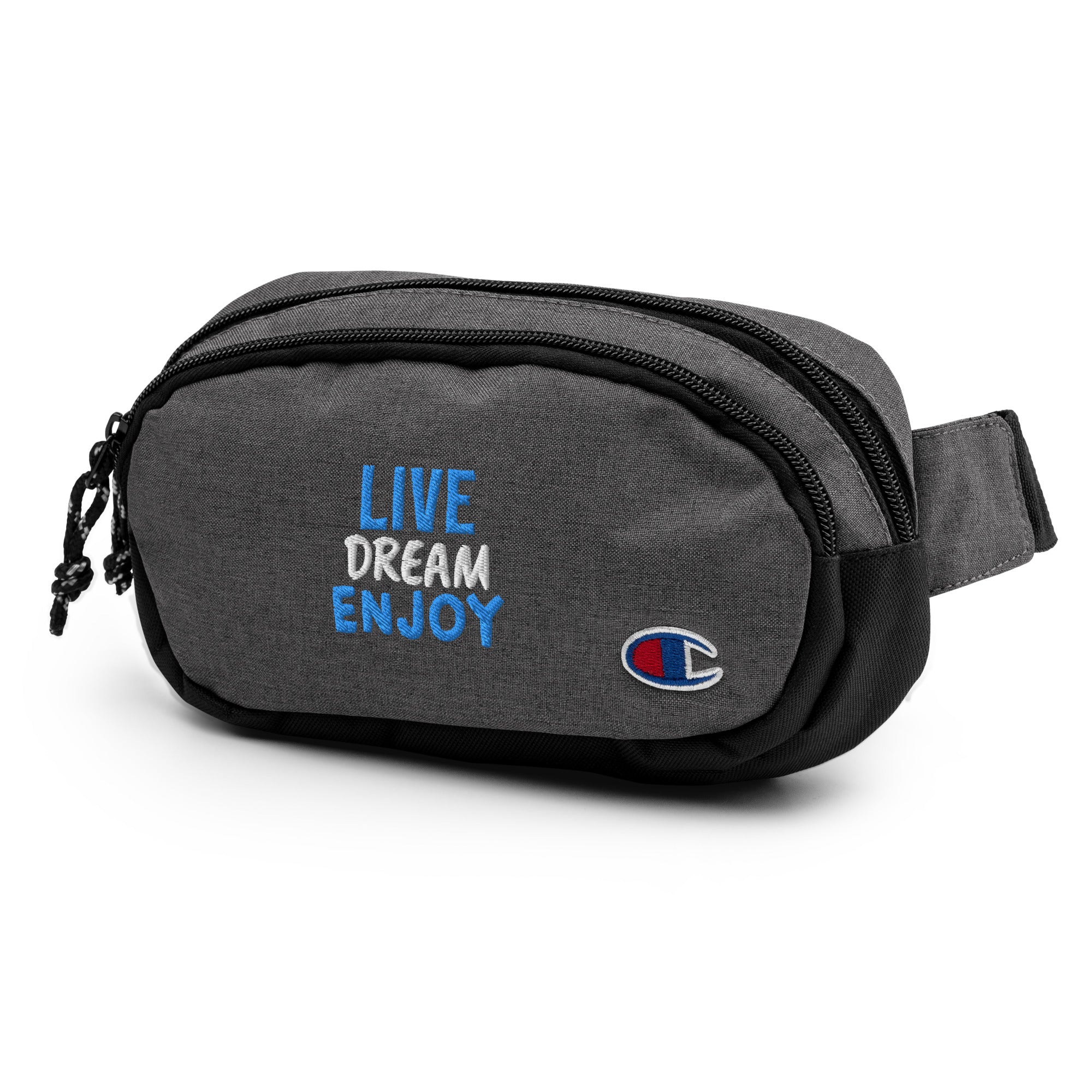 Customized Live, Dream, Enjoy Champion Fanny Pack