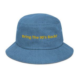 Bring The 90's Back Denim Bucket Hat!