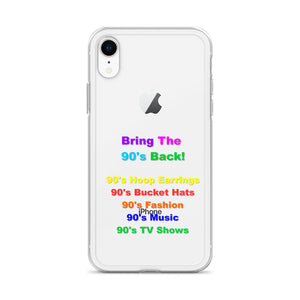 Bring The 90's Back iPhone Case!