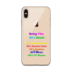 Bring The 90's Back iPhone Case!